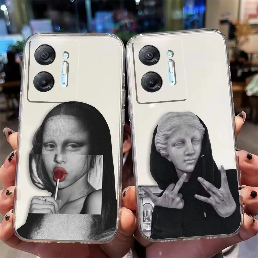 

Clear Case For Infinix HOT 9 10 11 12 12i 20 20s 30 30i POVA 2 3 4 PRO PLAY Case Capa Shell Art Aesthetic David Mona Lisa Comics