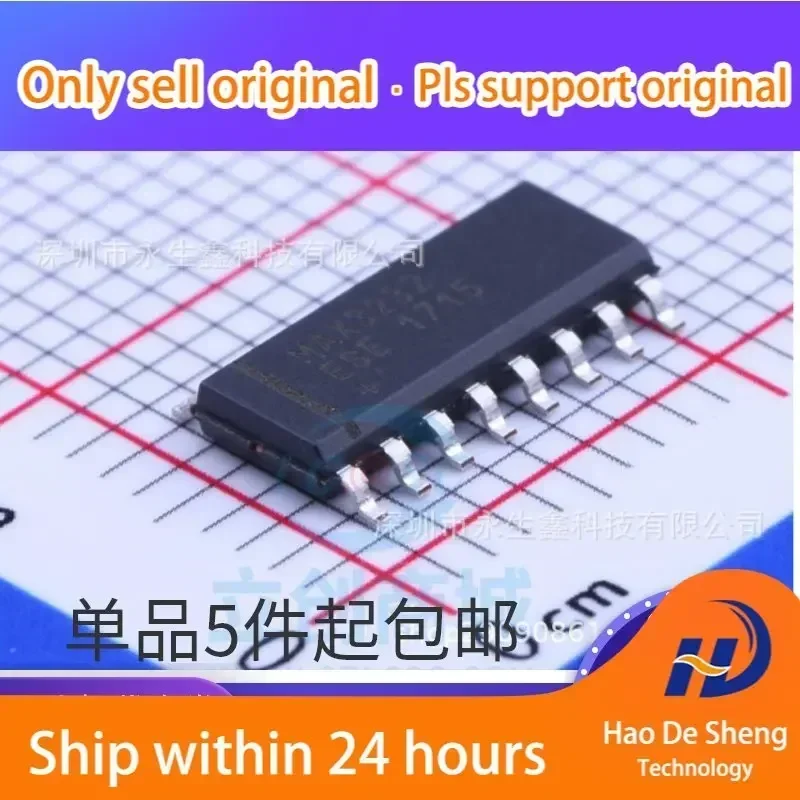

10 шт./лот MAX3232CSE SOP-16 MAX3232ESE RS232 трансиверный интерфейсный процессор (IC)