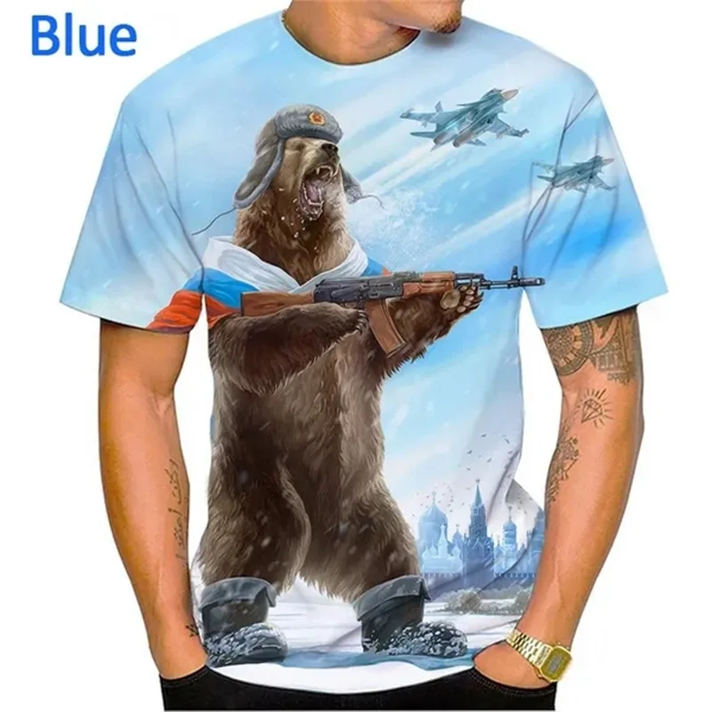 Мужские CCCP Русские футболки с 3D принтом СССР Советский Союз Графическая футболка Homme O Neck с коротким рукавом Москва Футболки Топы Уличная одежда