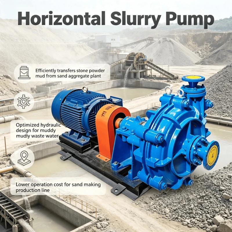 Industrial Electric Mud Pump for Ore Dressing, Tailings Treatment & Solids Transfer