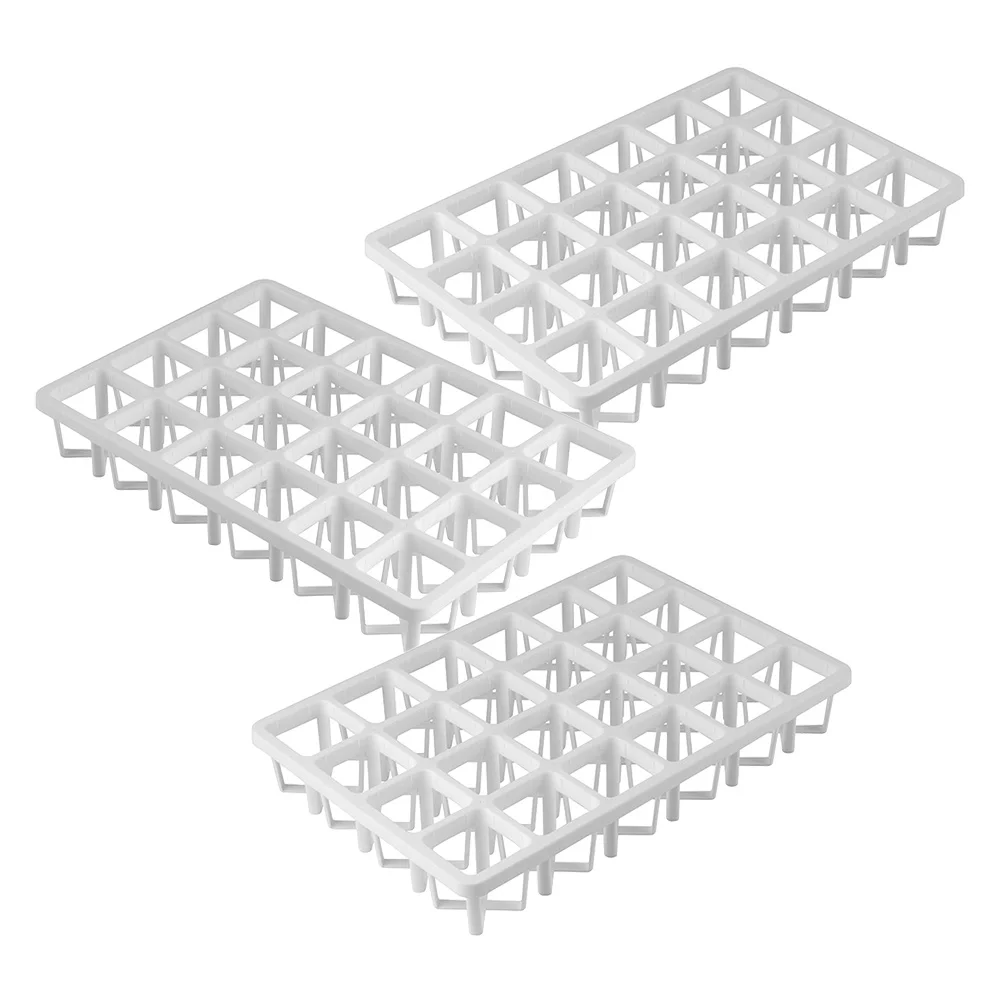 

3Pcs Square Hole Plant Pot Rack Strong Wear Resistant Nursery Pot Bracket Germination Tray Rack Plant Holder Gardening Supplies