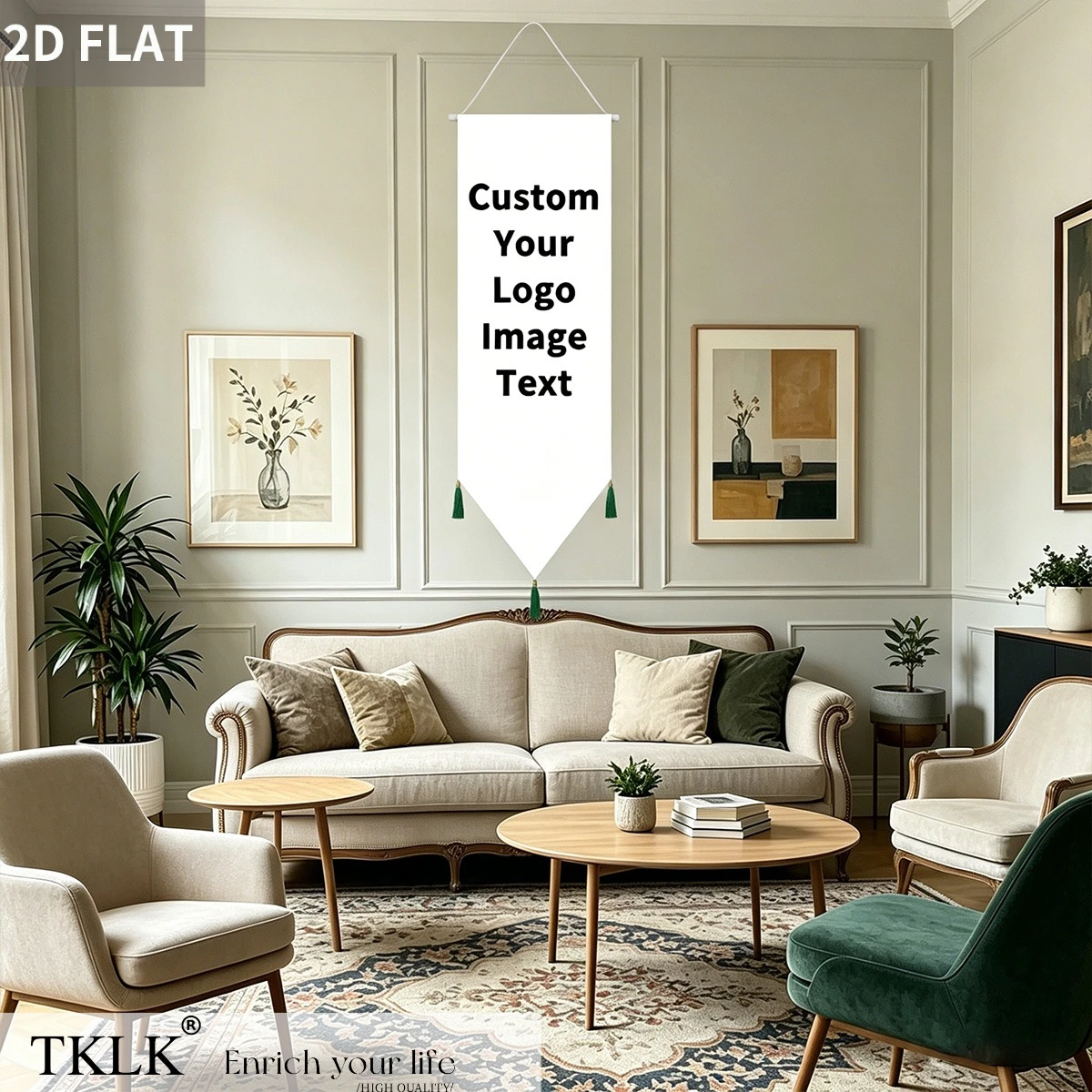 2D 평면형 1개 맞춤 제작 튼튼한 폴리에스터 장식, - Home Textiles Images 리뷰 및 가격