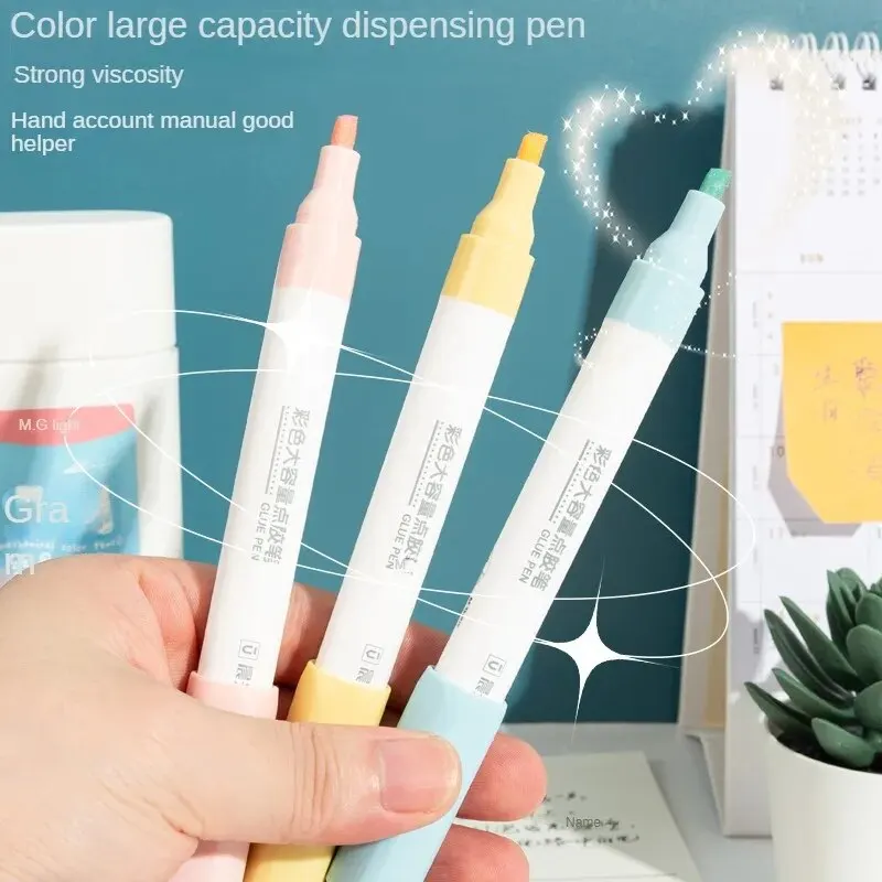 قلم توزيع كبير السعة من الأدوات المكتبية M & G ، سريع الجفاف على الوجهين ، سمك قابل للتعديل ، كتيب يدوي ، لون ، 3