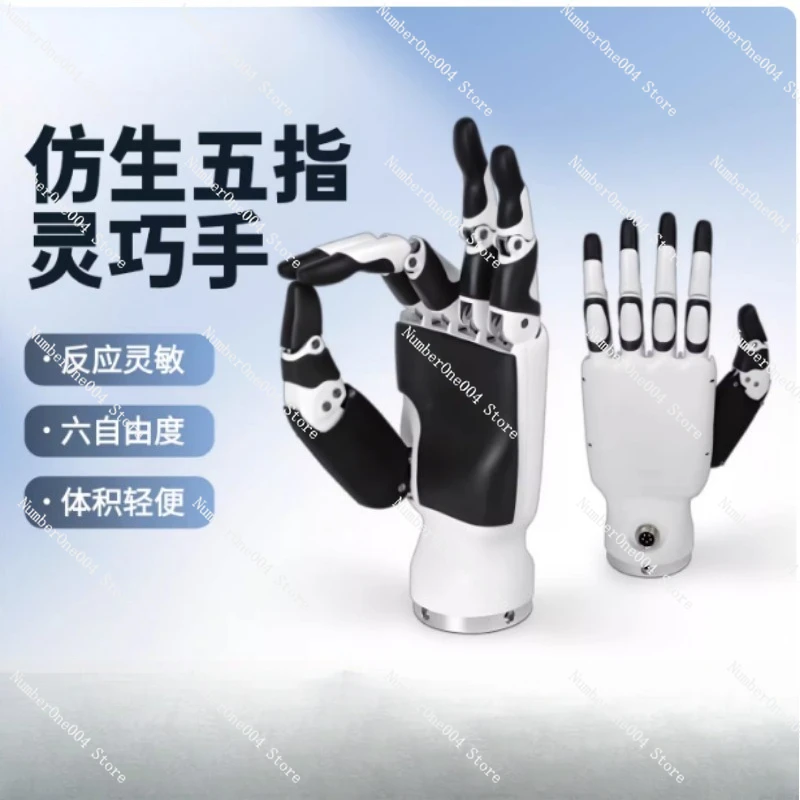 

Five-Finger Anthropomorphic Robotic Hand Dexterous Smart Humanoid Robot Manipulator for Research