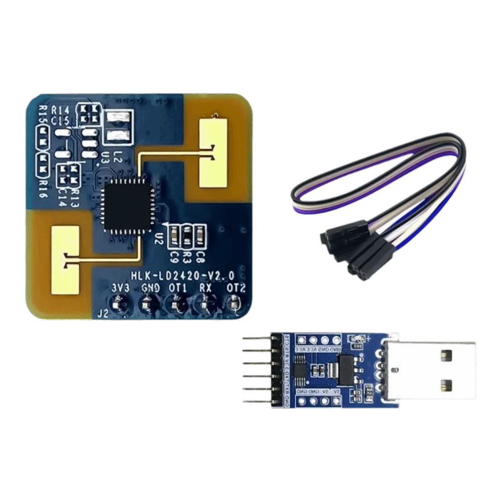 8m Range LD2420 Radar Sensor UART Output FMCW Radar Human Presence Sensor GPIO Output Intelligent Motion Sensor