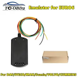 Herramienta de diagnóstico de coche, emulador OBD 2 para camión, compatible con Euro6, para DAF/IVECO/BENZ/MAN/CUMMINS Euro 6