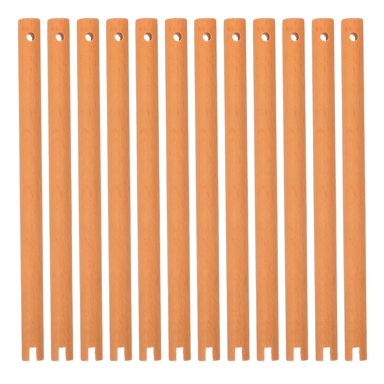 20Pcs Wooden Fan Handles Chinese Traditional DIY Fan Making Kit for Circular Fans Home Decor Crafts Gift Cultural Heritage Craft