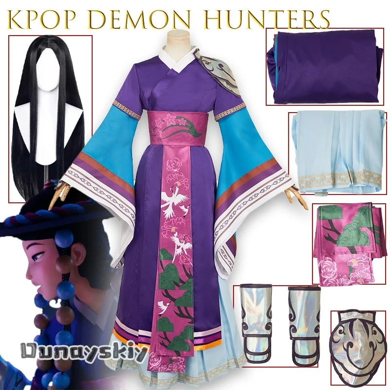 

BKPop Охотники на демонов First Hunter Синий костюм Косплей Костюм Женский наряд Фильм Хэллоуин Музыка {Anna zhang Online} Косплей Huntrix ‌