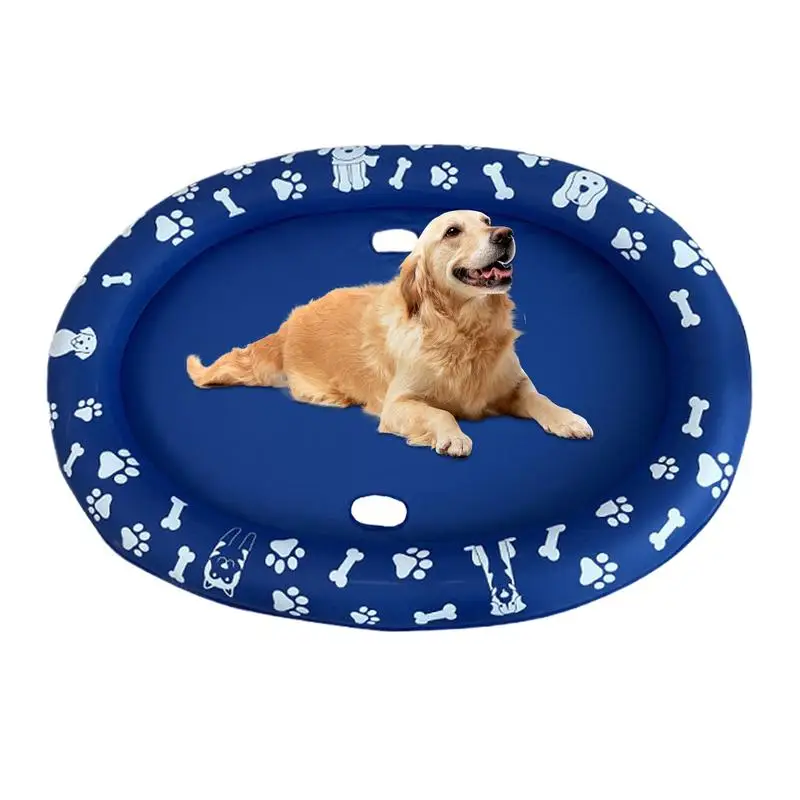 

Dog Bathtub Dog Floats For Pool Inflatable Anti-Scratch Pet Float Folding Non-Slip For Puppy Training Grooming Kayak Accessory