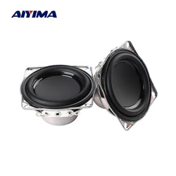 AIYIMA 2 Pcs 1.5 Inch Speaker 4 Ohm 5W 42mm Full Range Waterproof Nut Projection DIY Multimedia BT Square Speakers Home Theater