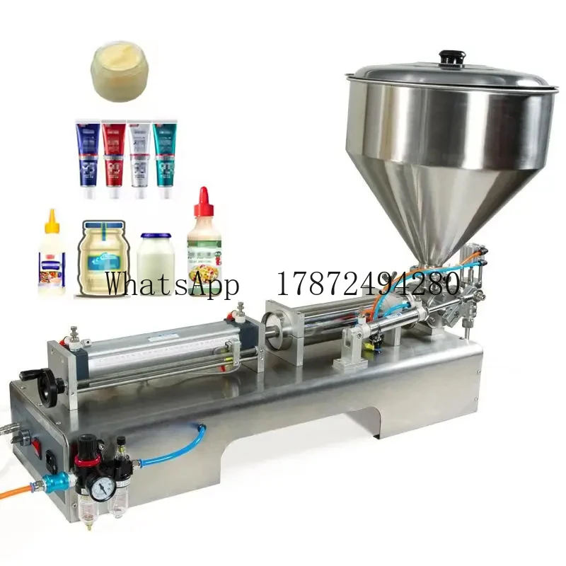Horizontal Single Head Paste Filler (SxhPBOBP) – Mixing Tank for Cleaning Paste & Body Lotion