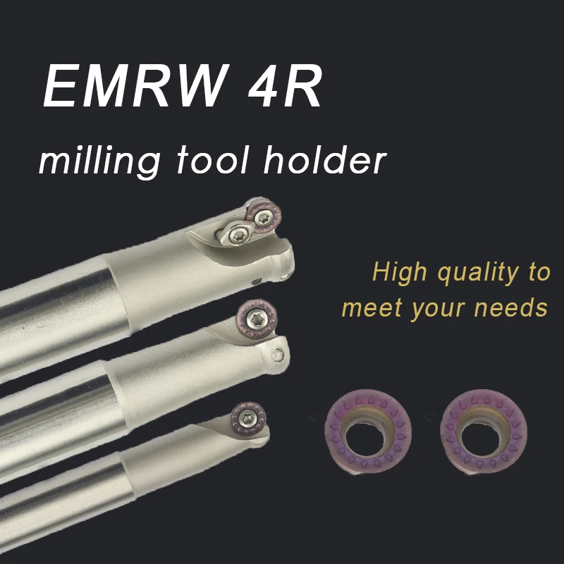 

1Pcs Full Range of EMRW 4R Round Nose Milling Cutter C12-C20 Milling Tool Holder RPMT08T2 Insert CNC Lathe