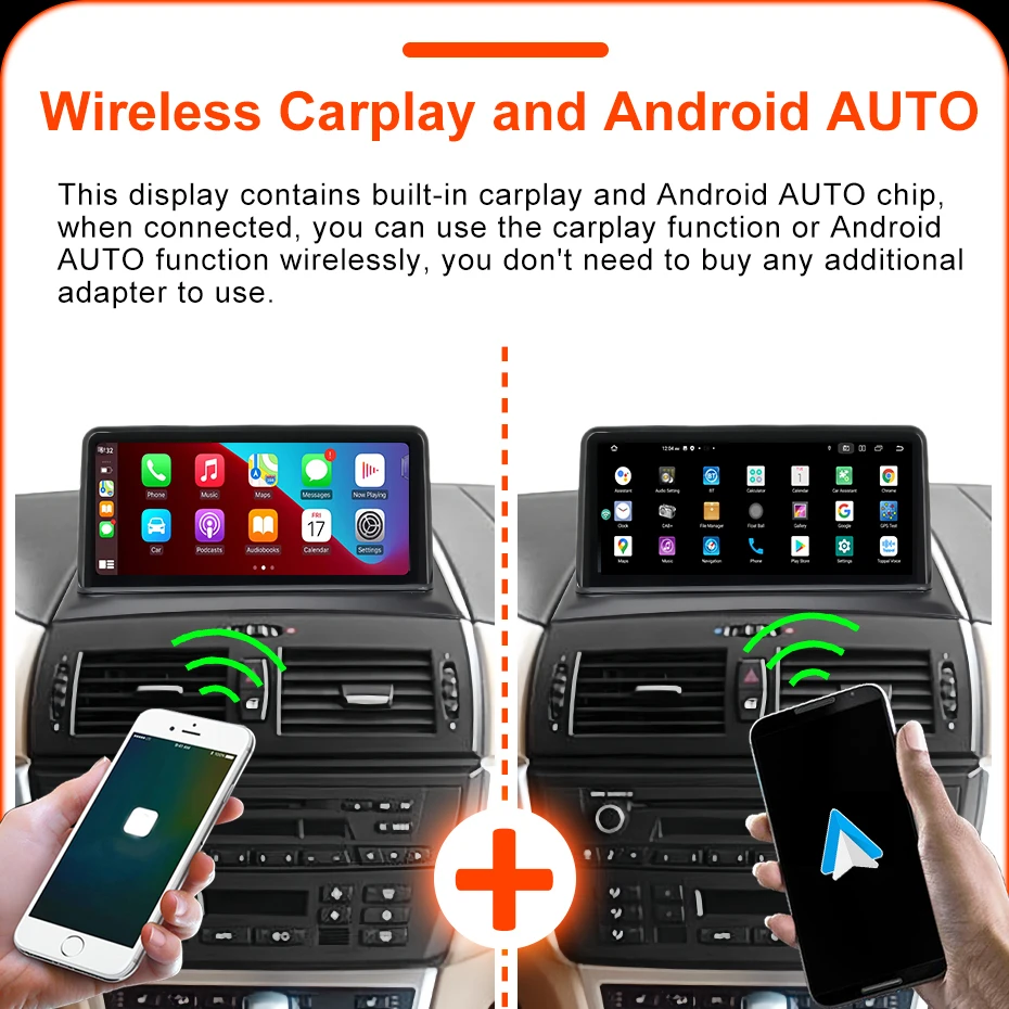 10,25 "Android 15 Auto Auto Radio Bildschirm Multimedia-player Für BMW X3 E83 2004-2009 drahtlose CarPlay Bluetooth Navigation 2 DIN – Detail 11
