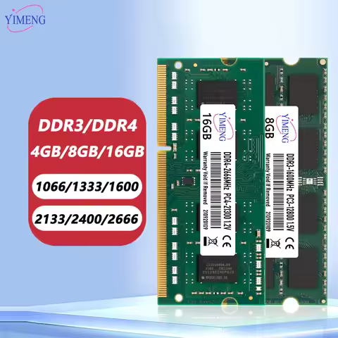 DDR3 DDR4 4GB 8GB 16GB Notebook Memory Ram PC4 1.2V 2133 2400 2666 3200Mhz PC3 1.5V 8500 10600 12800 Laptop SODIMM Memoria Ram