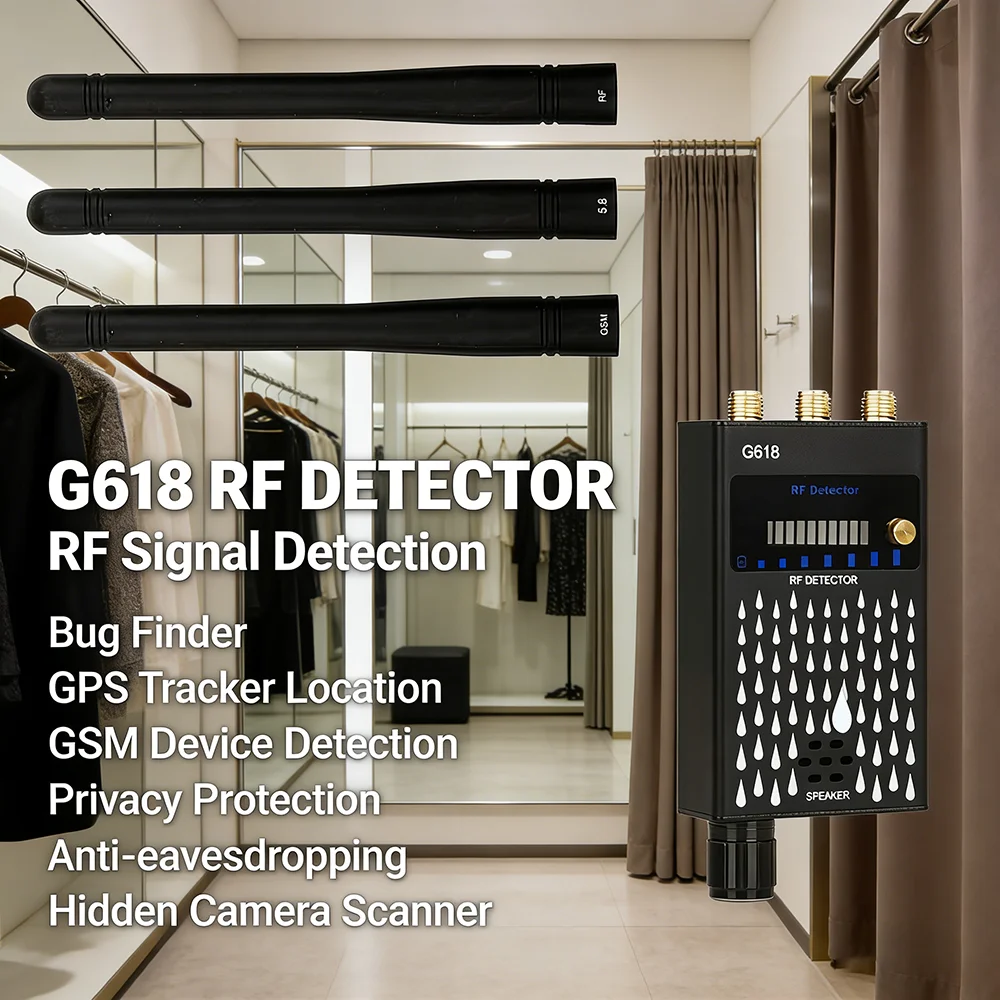 Wireless RF Signal Detector Bug GPS Location GSM Device Finder Privacy Protect Anti Wiretapping Camera Detect Spy-Camera Scanner