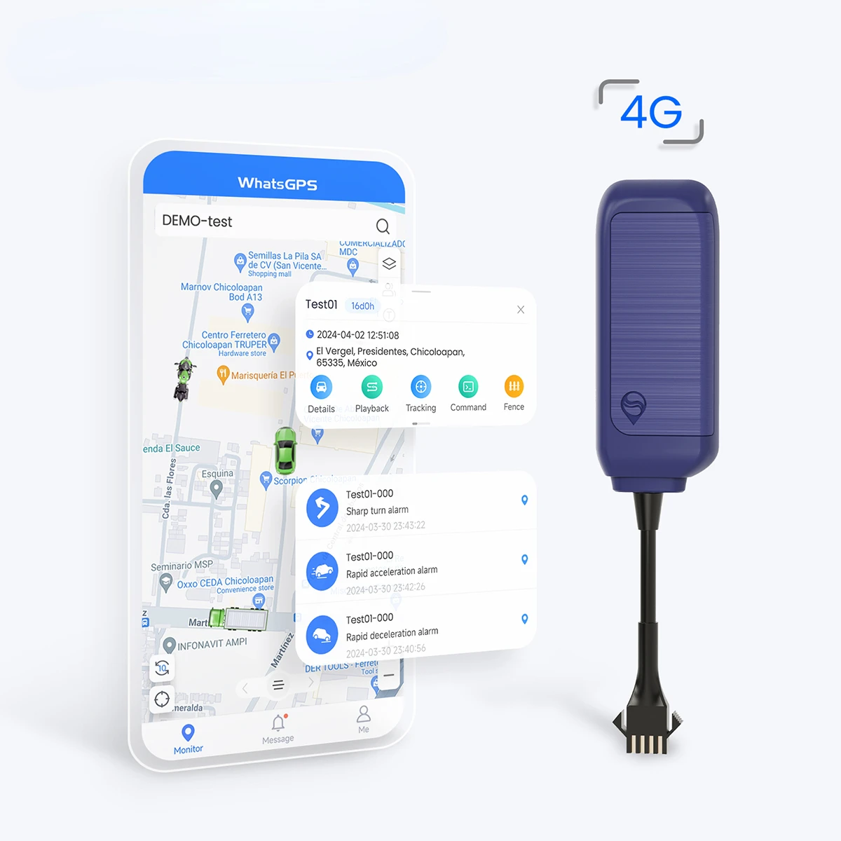 R12L Gps Tracker 4G LTE ACC Status Cut Oil Locator With Open Source Code