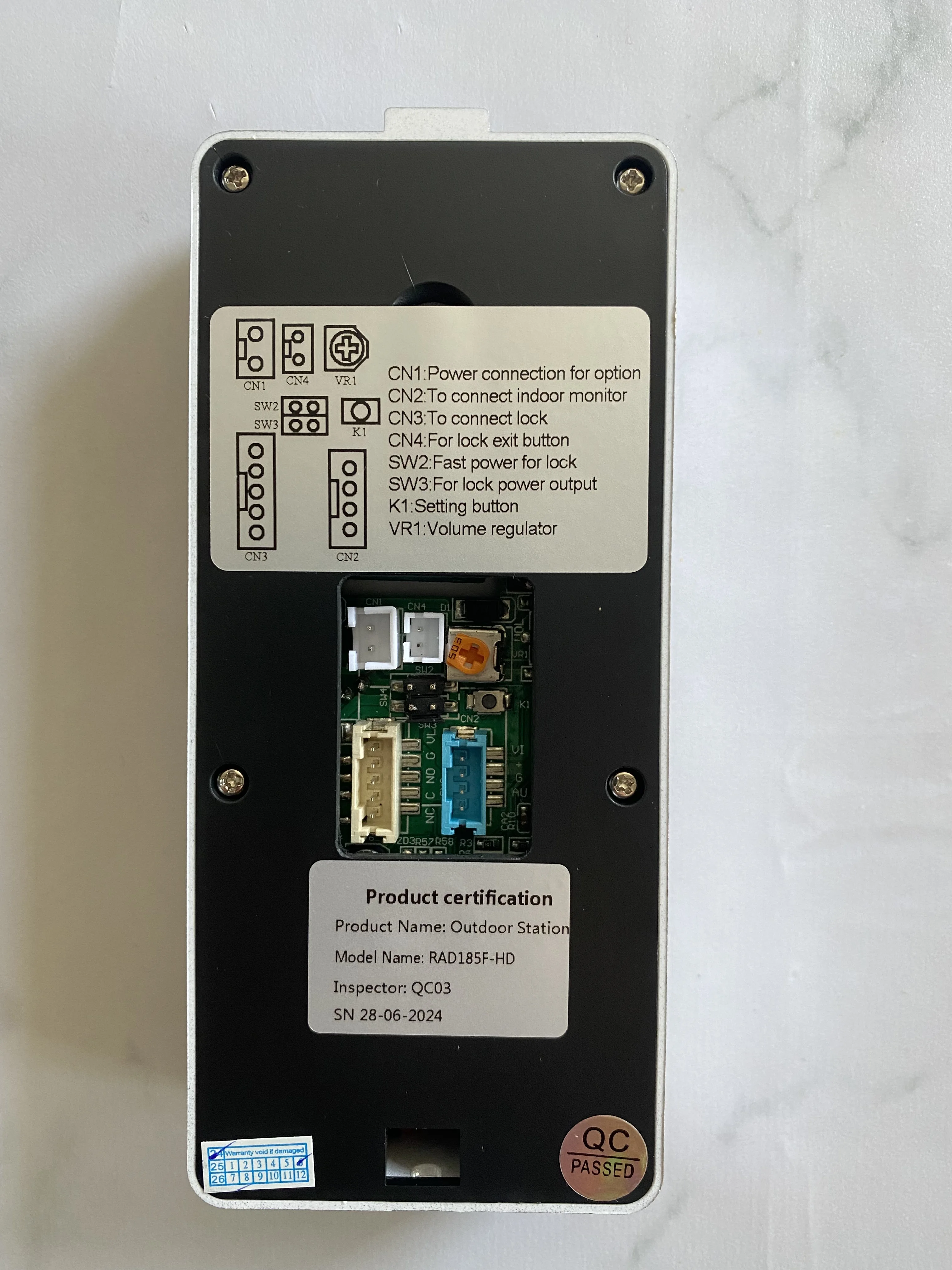 Homefong  RFID Video Intercom Wired Video Door Phone 7 Inch Monitor Outdoor Doorbell Panel Unlock Rainproof  HD Camera