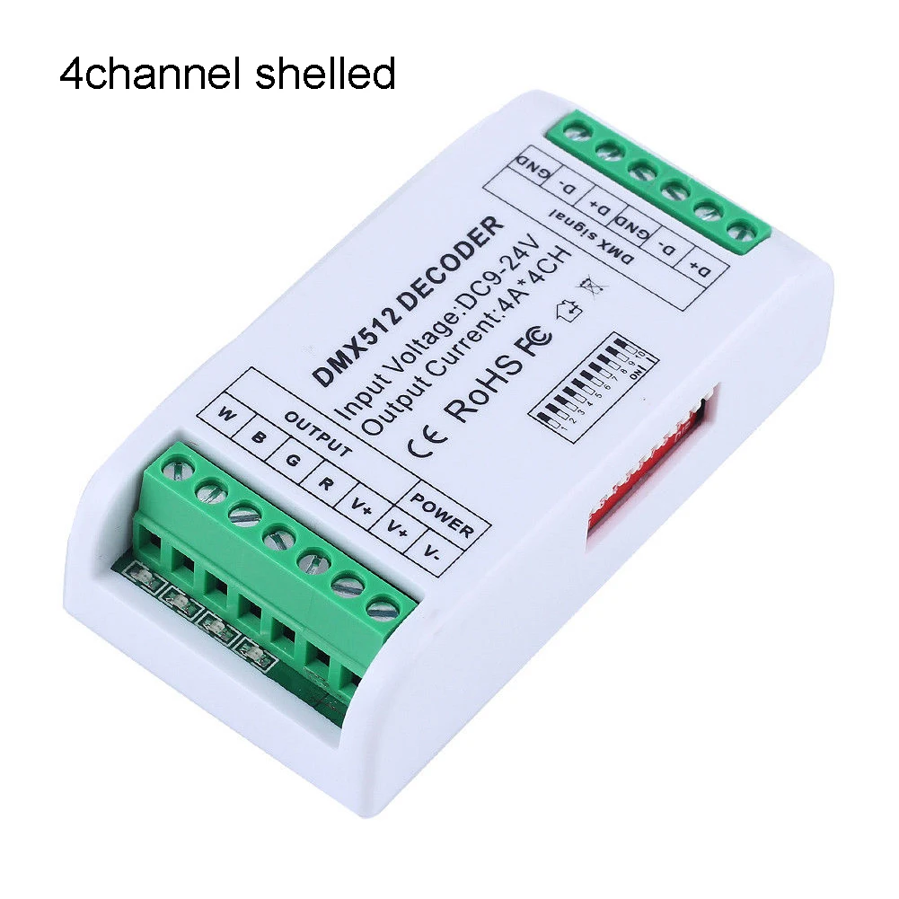 Decorated DMX512 Bars Home Strip LED Decoder 3/4 Channel Light Wide Use Mini Controller Advertising Module Tool Constant Voltage