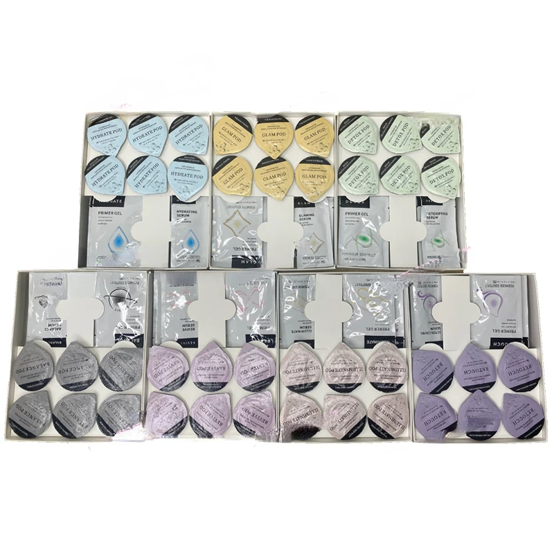 

New Packaging Retouch Glam Revive Hydrate Detox Balance Illuminate Kit Facial Oxygen Bubble Pods For Co2 Oxygen Machine