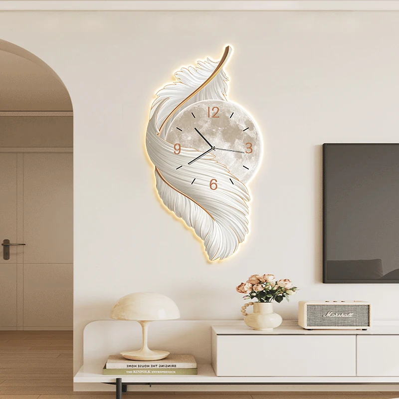 

Interior Luxury Wall Clocks Nordic Restaurant Design Silent Wall Watch Aesthetic Creative Modern Reloj Pared Home Decoration