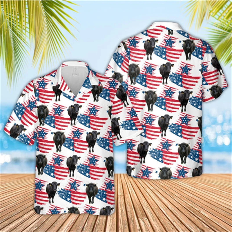 

Animel Pattern Hawaiian Shirt 3D All Over Printed Hawaiian Shirt Men's For Women's Harajuku Casual Shirt Unisex Tops Clothing