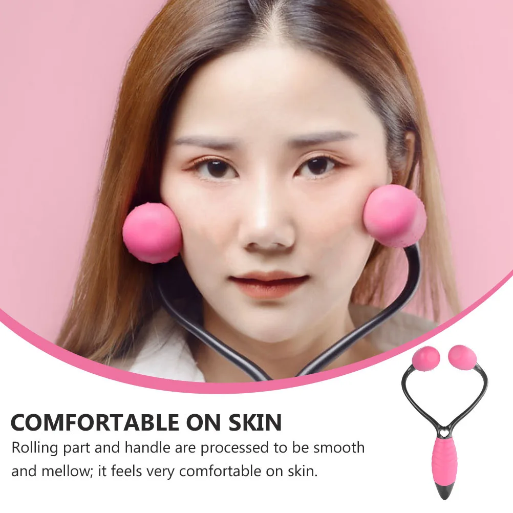 

Rosy Black Face Beauty Roller ABS Facial Care Massager Anti Wrinkle Skin Care Tool Lightweight Comfortable Use