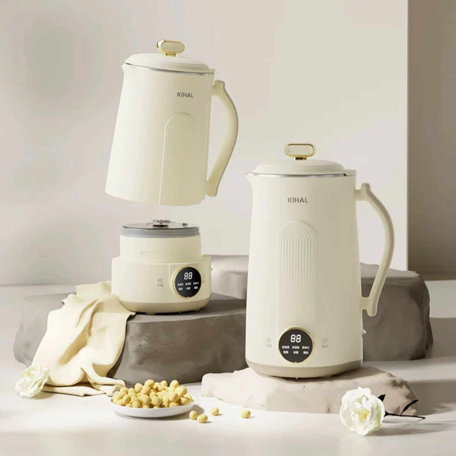 Wall breaker can be disassembled and washed, split and disassembled, household automatic multi-functional soybean milk machine