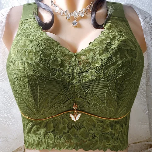 Imagen 2 del producto Sujetador de mujer, lencería femenina, Sujetador de encaje, ropa interior para mujer, sujetador Push Up, sujetador sin espalda, sujetadores bordados para mujer, Tops de sujetador sexis de talla grande