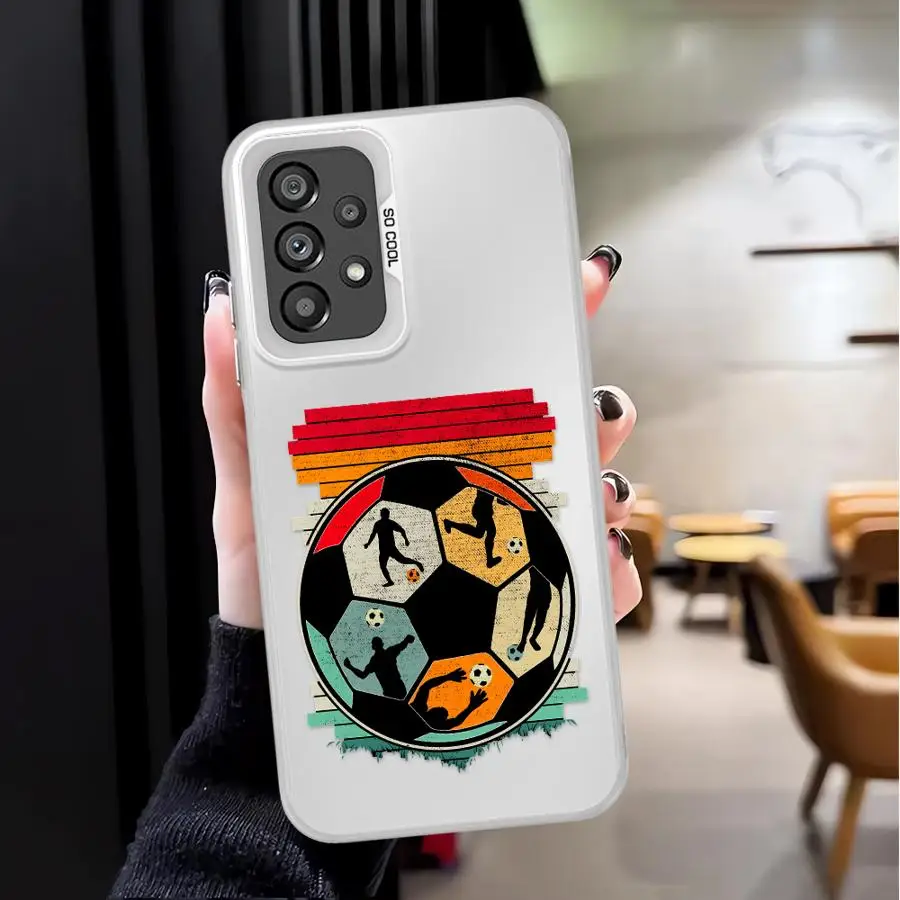 Cool Football Case for Samsung Galaxy A71 A72 A10 A20 A50 A56 A03 A51 A52 A04 A05 A54 A06 A07 Back Phone Cover