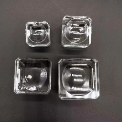 Square Glass Crystal Sphere Base Transparent Support Glass Holder Ball Display Stand Pedestal Holder Home Decoration Accessories