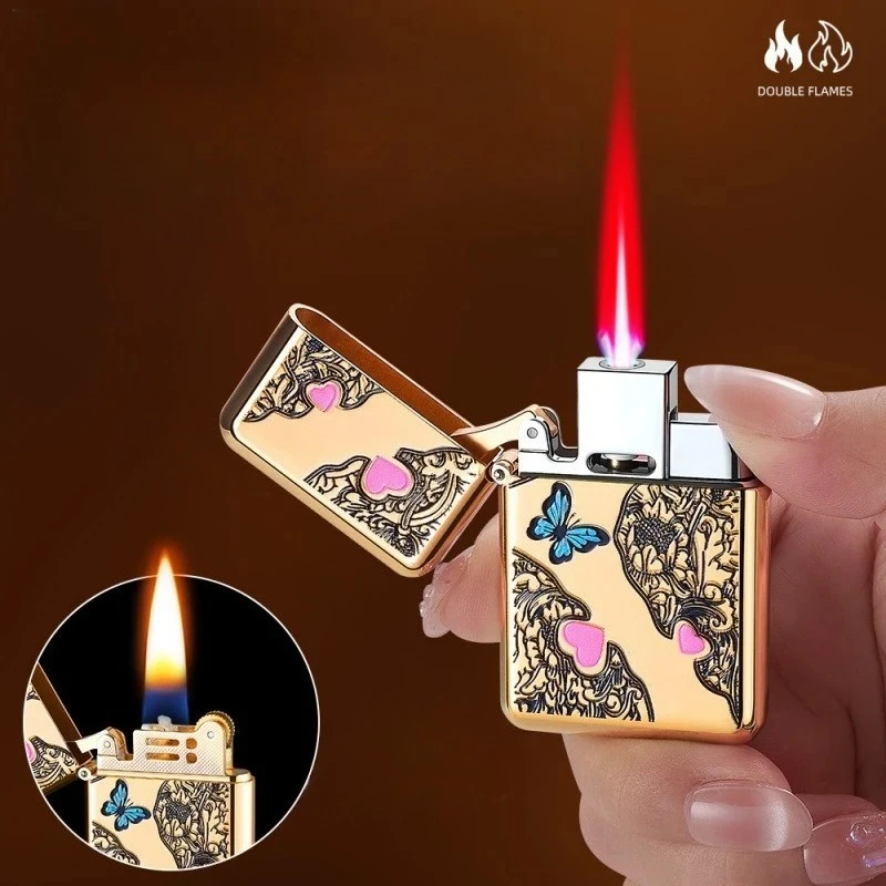 

Creative Metal Windproof Lighter - Replaceable Inner Liner High-end Personalized Men's Daily Tool new