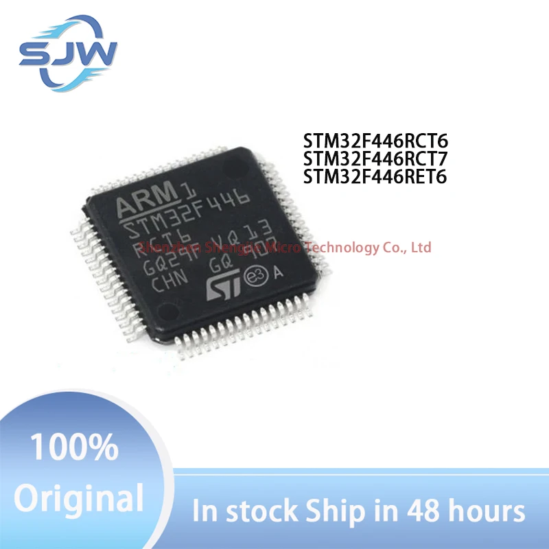 

STM32F446RCT6 STM32F446RCT7 STM32F446RET6 encapsulation LQFP64 32-bit microcontroller chip