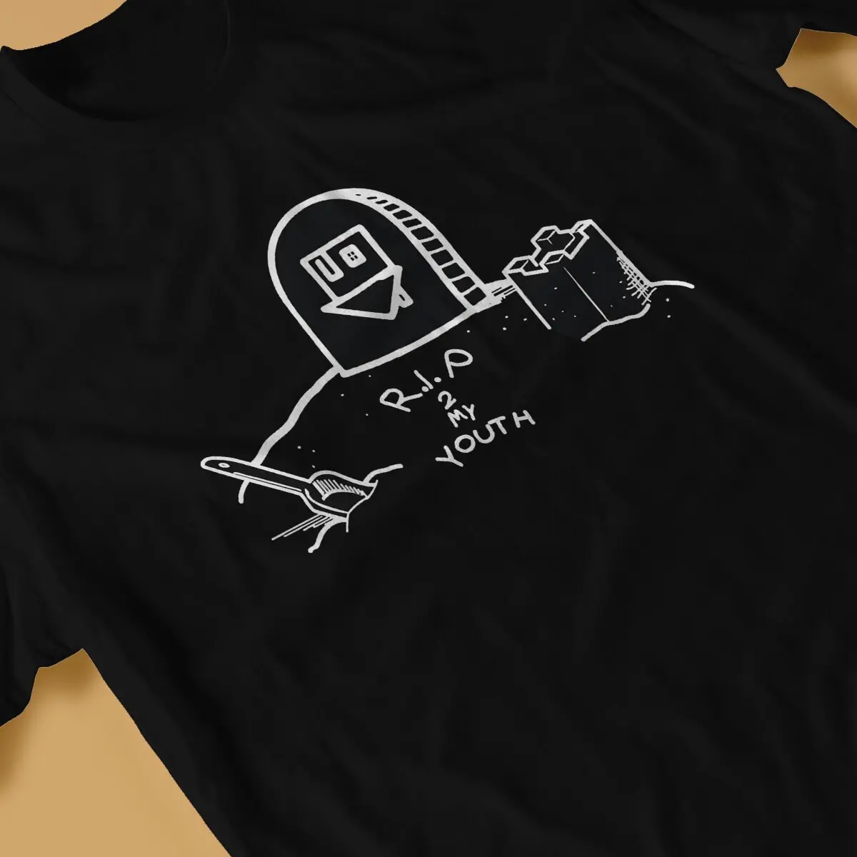 Unique R.I.P. 2 My Youth T-Shirts for Men Round Neck Cotton T Shirts The NBHD Neighbourhood Short Sleeve Tee Shirt