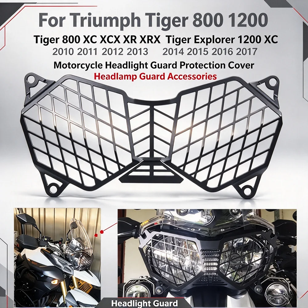 Motorcycle Headlight Guard Protection Cover for Triumph Tiger 800 1200 2010 - 2017 2015 2016 2011 2012 2013 2014 Headlamp Guard