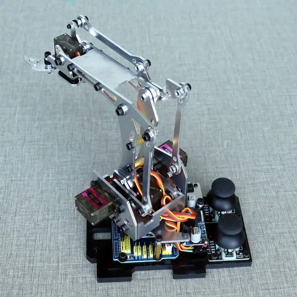 Brazo robótico, brazo robótico, robot de bricolaje, kit de brazo robótico Arduino, robot de agarre, 25F