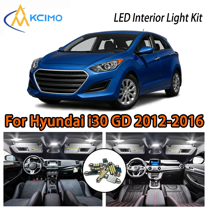 

Perfect LED Interior Ambient Light For Hyundai i30 GD 2012-2016, Two Colors Super Bright Easy Install