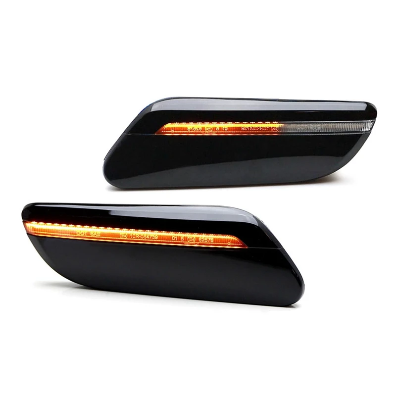 Car Dynamic Clear Lens LED Side Marker Light for Mini Cooper F55 F56 F57 2014- Turn Signal Lamp 63137298347,63137298348