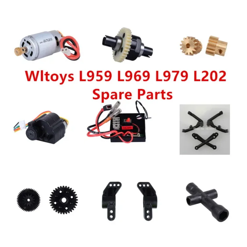 

Wltoys L959 L969 L979 L202 RC Car Spare Parts Differential tire gear Servo receiver Steering seat Motor L959-11 L959-21 L959-25