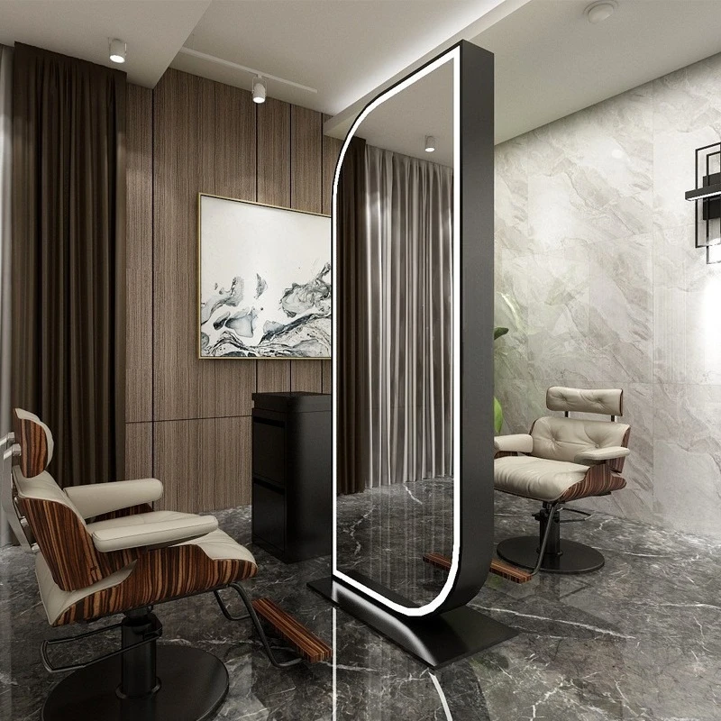 

Gold, hair salon, high definition stainless steel with lamp