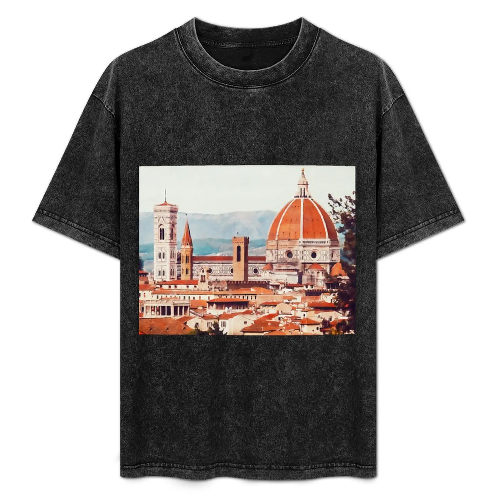

Florence Cityscape T-Shirt Work Outdoor T-Shirt for Men