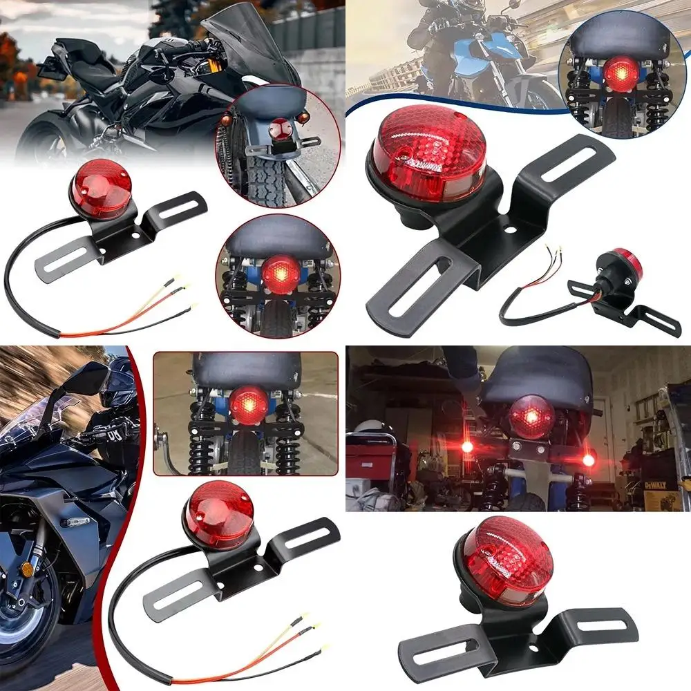 12V LED Motorcycle Tail Brake Stop Light Harley Other Prince Car Retro Models Economic Safety Tough General Circular Taillights