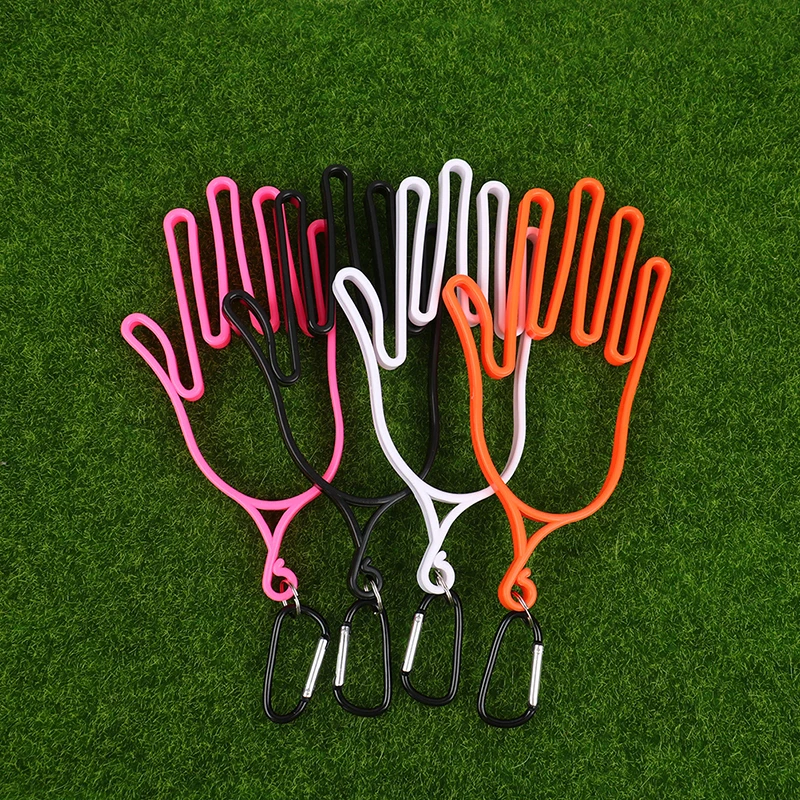 Golf Gloves Holder With Carabiner Golf Gloves Stretcher Golfer Tool Gear Gloves Rack Hanger Golf Supplies Accessories