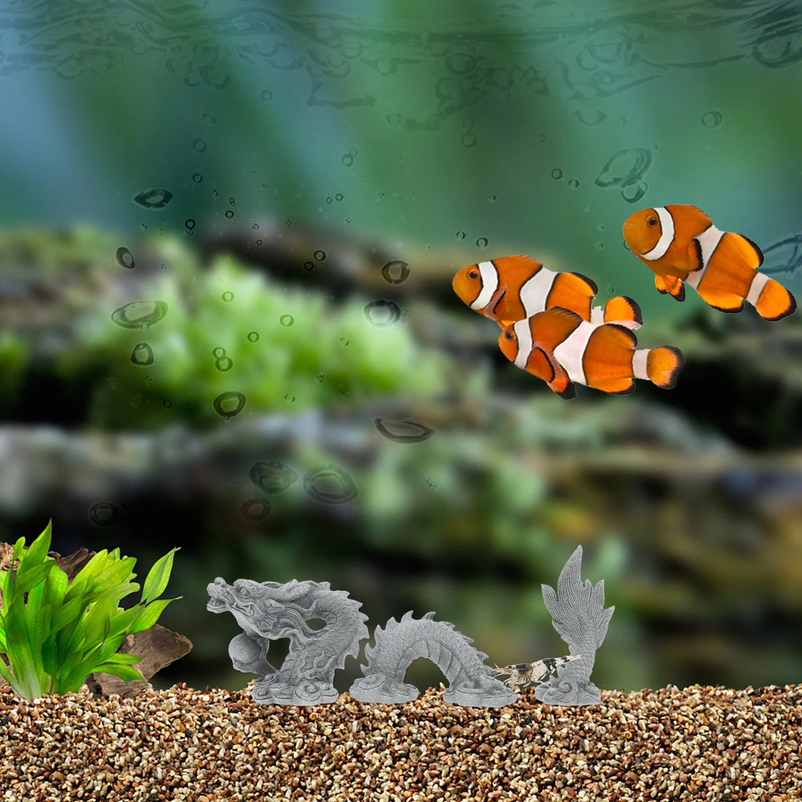 

1Set Resin Dragon Statue Desktop Decor Chinese Dragon Sculpture Wealth Prosperity Ornament Delicate Craftsmanship