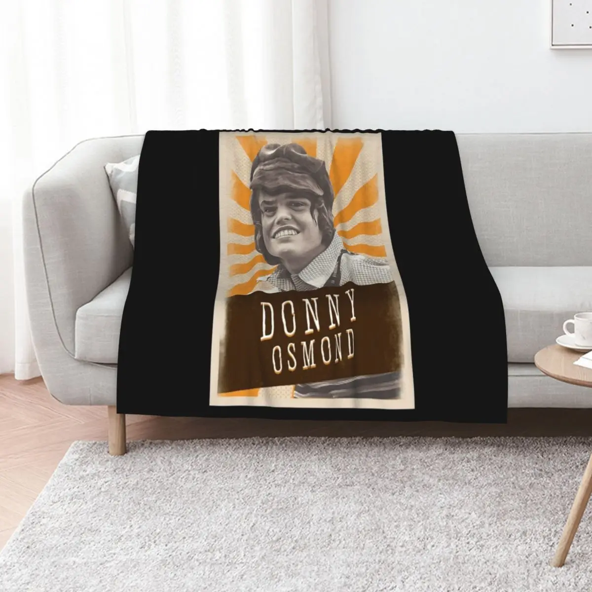 Vintage Asthetic Donny Osmond 80s Throw Blanket Stylish Decor Blanket Gift for Friends Roommate