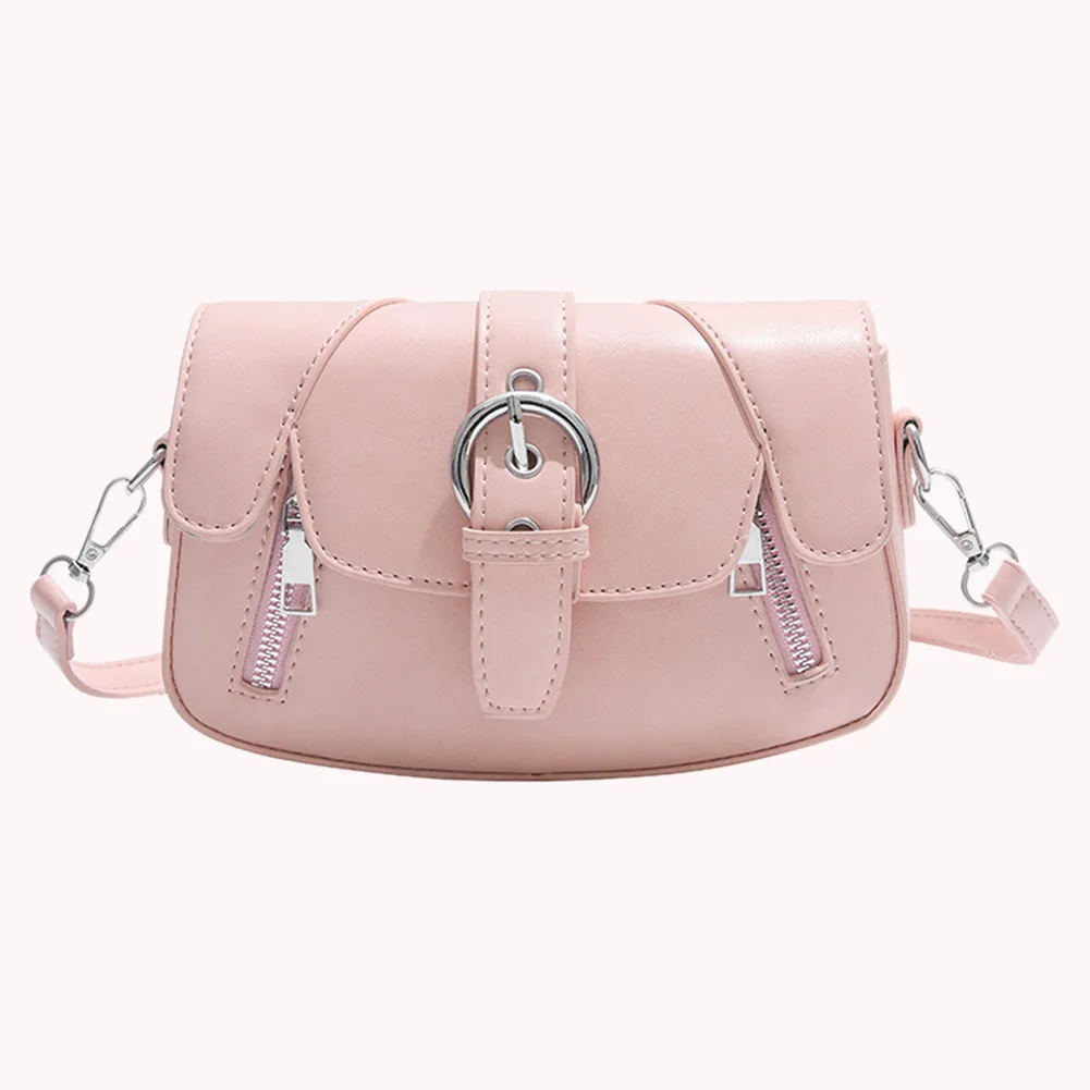 

Сумка через плечо из искусственной кожи в стиле Y2K, с застежкой-пряжкой и молнией, регулируемым ремнем, сумка-тоут, сумка на плечо для женщин