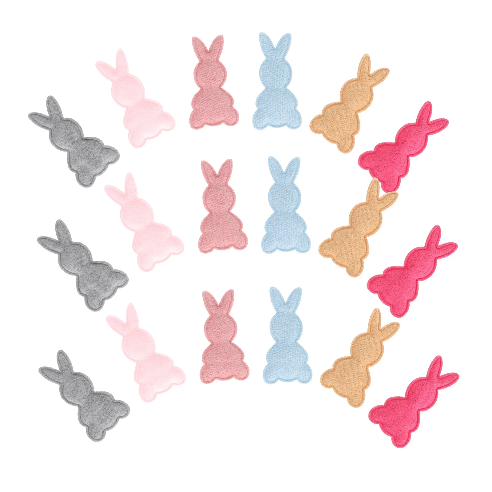 

50 шт., аппликации для шитья одежды в форме кролика, нашивки «сделай сам» для ремонта футболок, брюк, джинсов, ремесленные украшения, декор