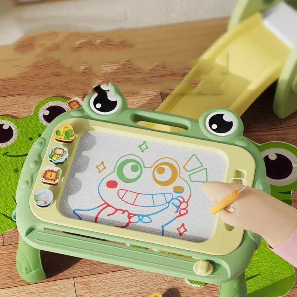 

Frog Magnetic Drawing Board Painting Table Leg Doodle Board Toy Erasable Pad Erasable Magnetic Graffiti Board Kindergarten