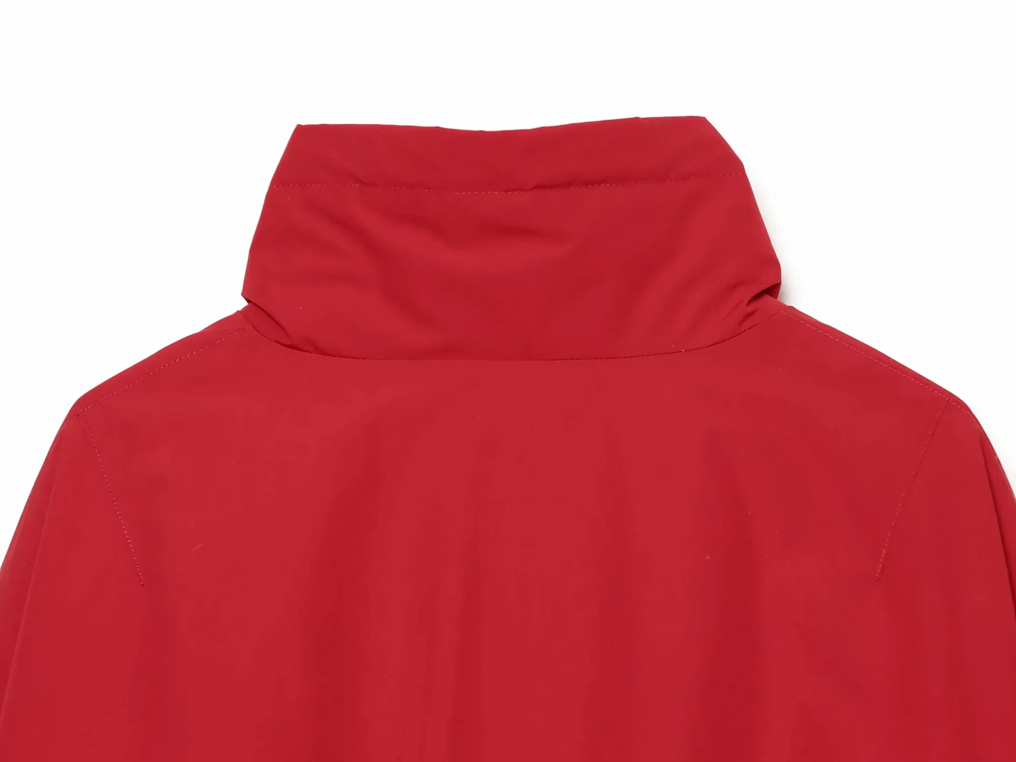 KONDALA Streetwear Lässige Schicke Rote Damenjacke mit Stehkragen, Langen Ärmeln und Kapuze, Mode 2026 Herbst-Winter-Jacke – Detail 4