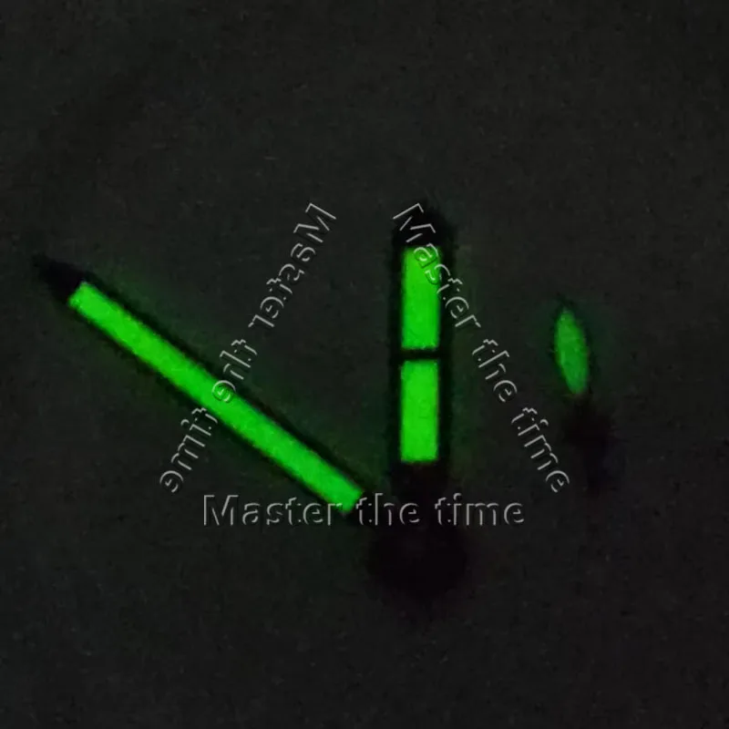 Mãos de relógio luminosas verdes para movimento st3600/ 6797/ 6498, ouro rosa/preto, acessórios de relógio de conversão manual