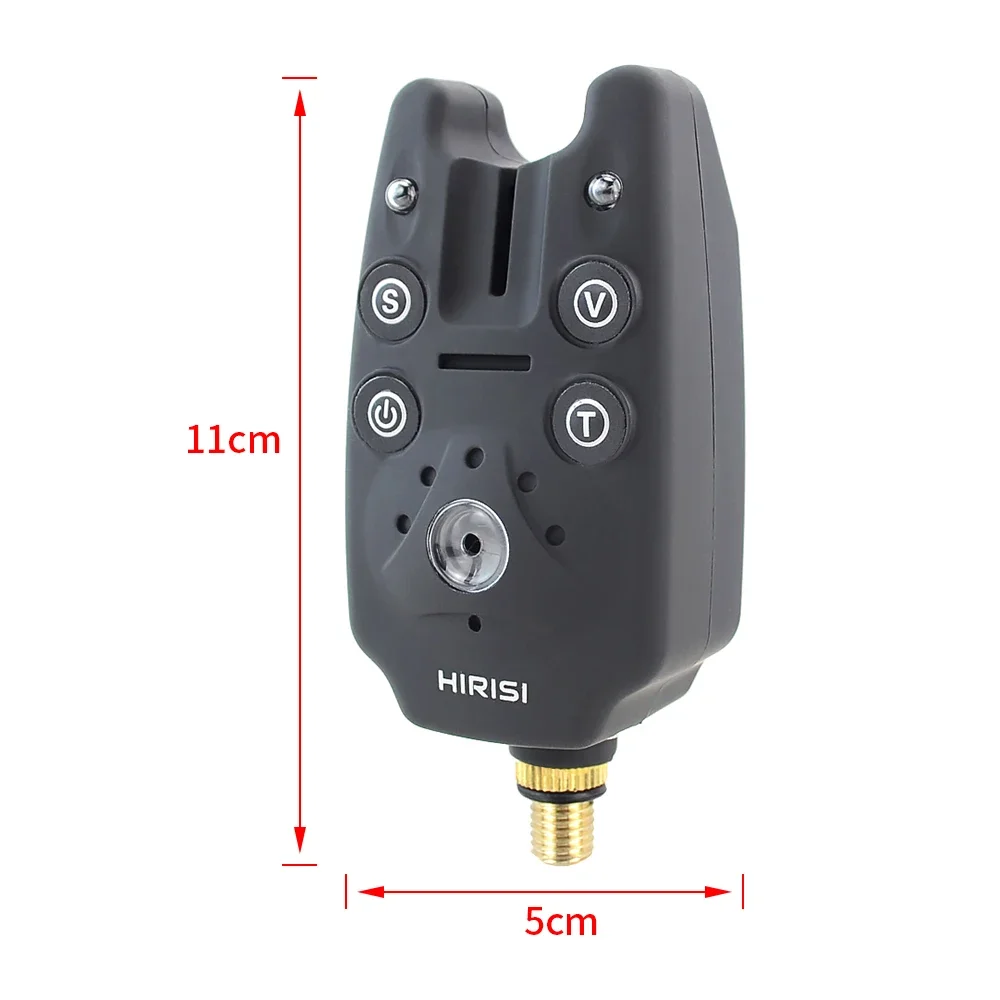 Hirisi B1101 Alarma de Carpa Volumen Tono Sensibilidad LED - imagen 4
